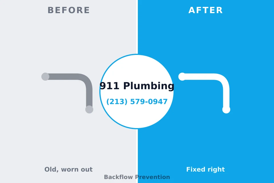 Before and after: plumbing repair Elk River, MN